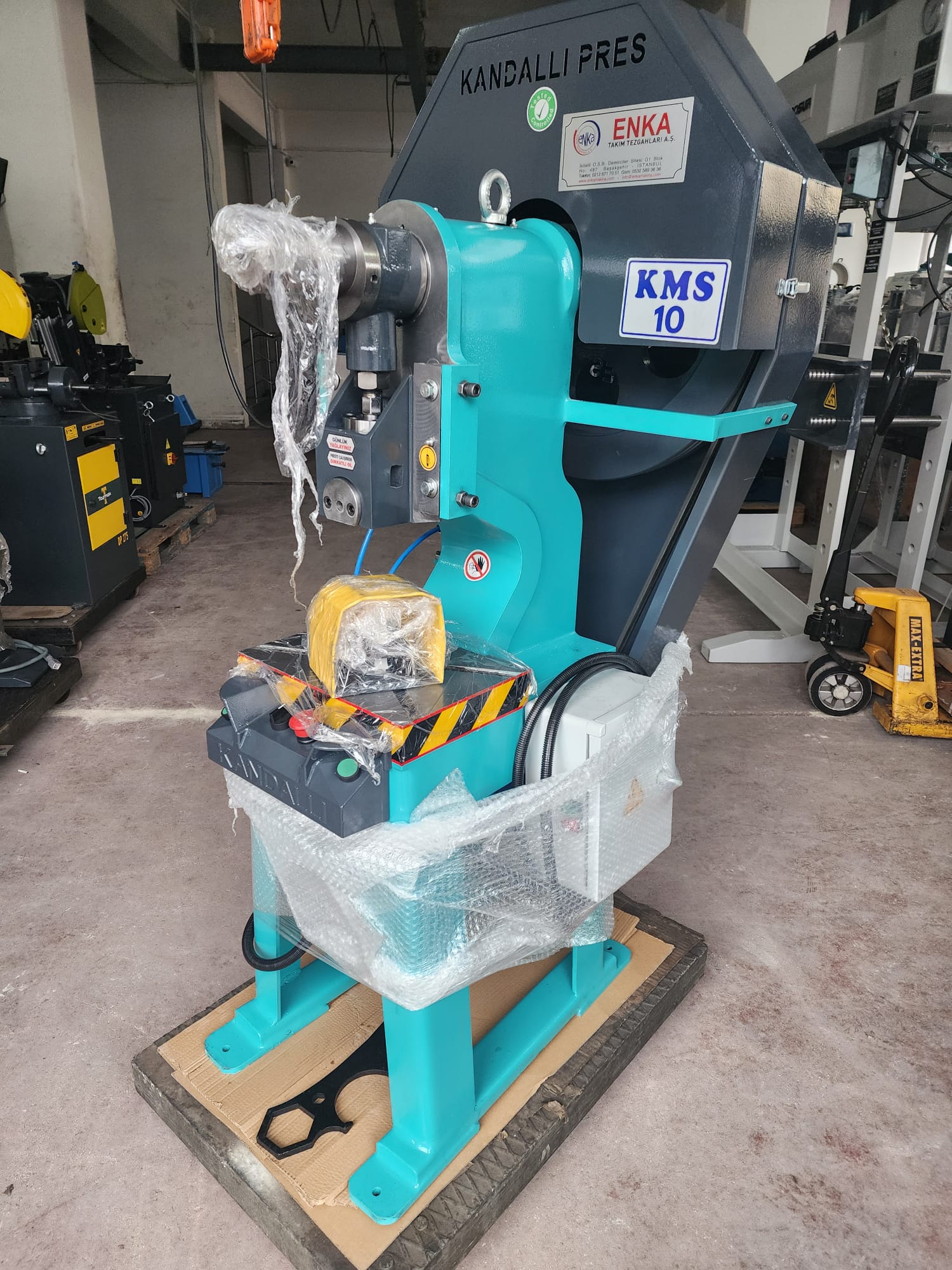 10 TON EKSANTRİK PRES TEZGAHI PNÖMATİK EL & AYAK KUMANDALI