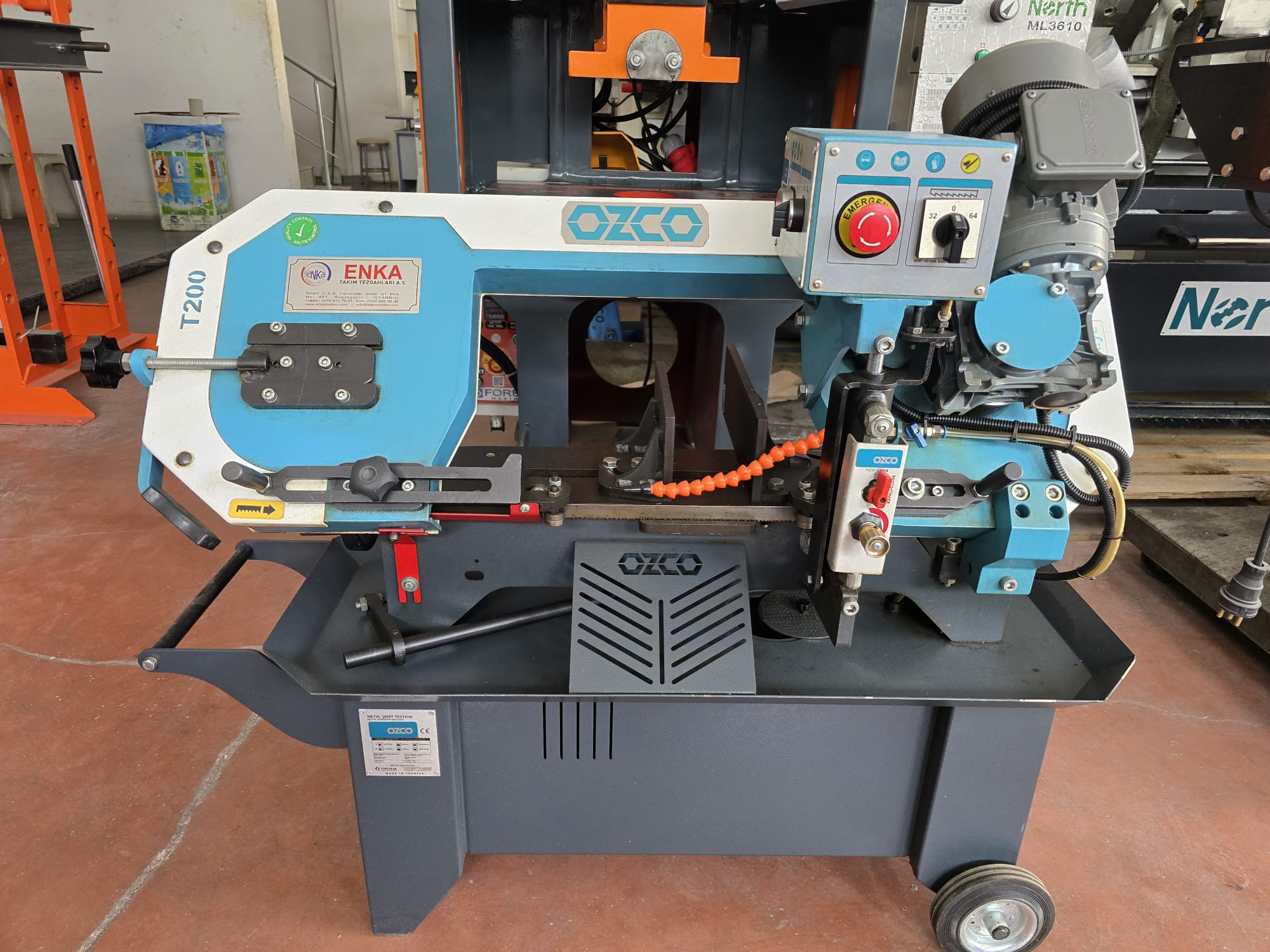 OZCO T200 ŞERİT TESTERE TEZGAHI